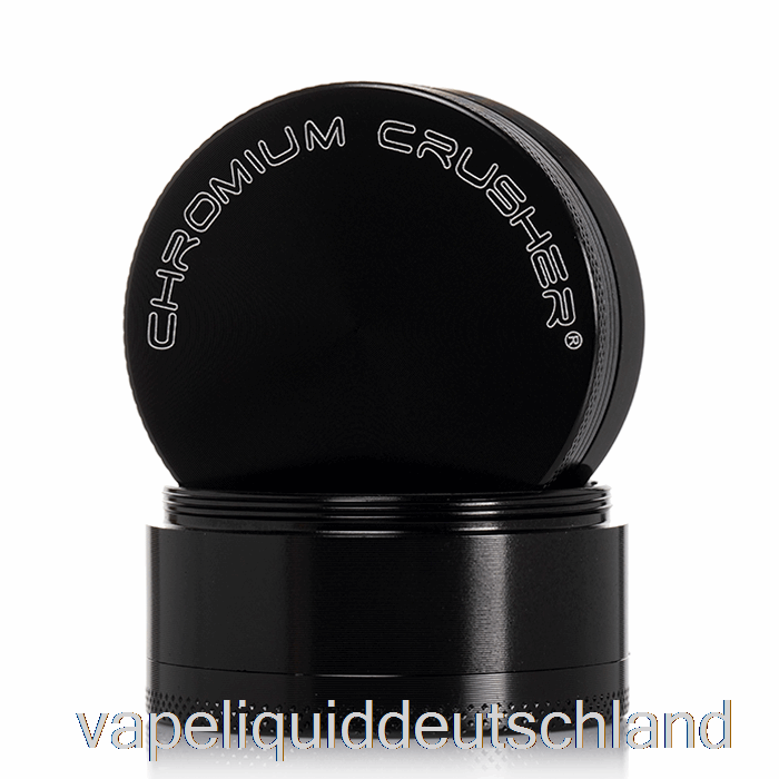 Chrom-Crusher 2,2 Zoll 4-teiliger Grinder Black Vape Deutschland